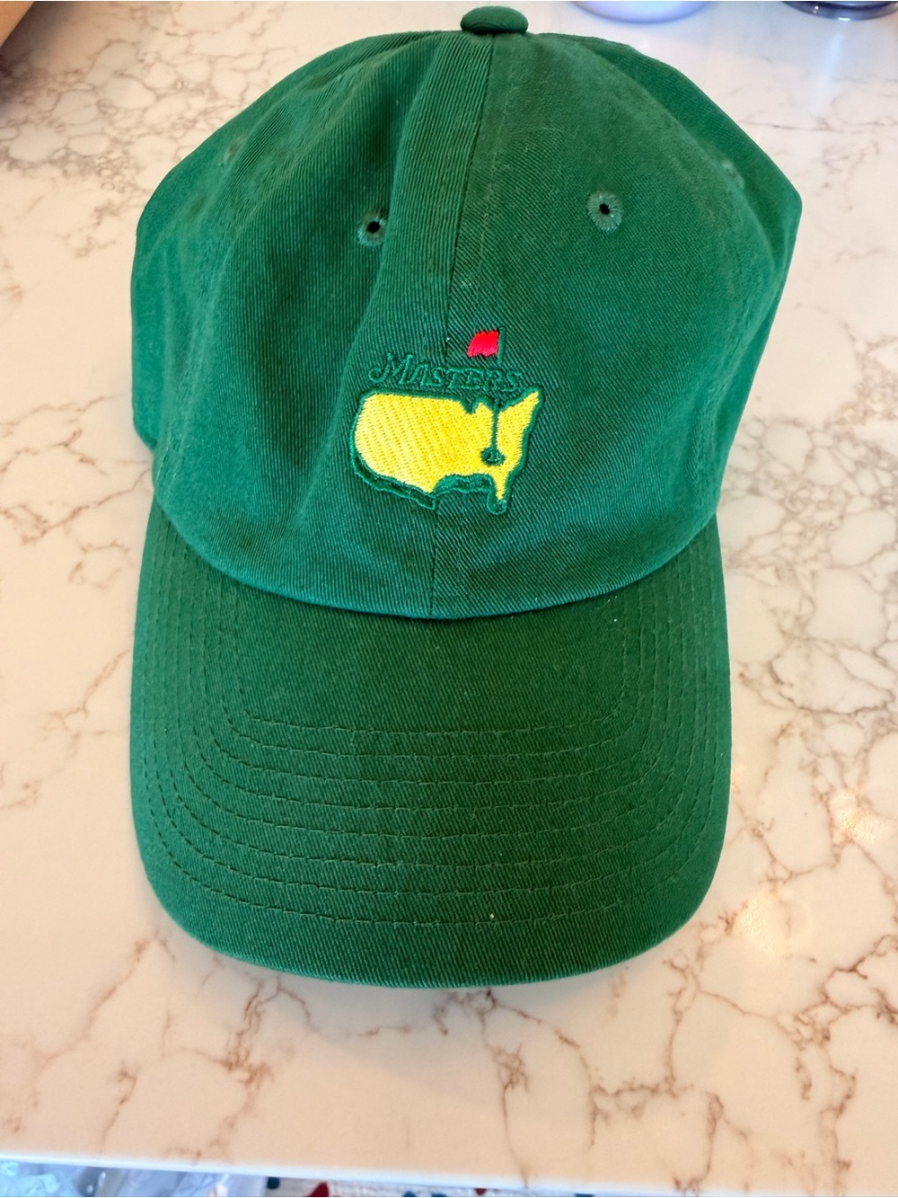 American Needle Green Hat with Yellow Masters Patch